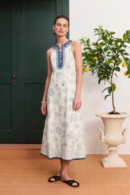 Alemais Lucky Lace Up Midi Dress size 8 for rent on The Volte - image 1