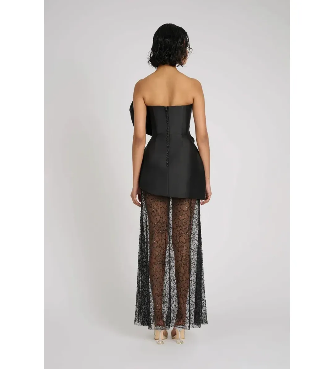Eliya The Label Adalina Maxi Dress Black Size 12 for rent on The Volte - main image