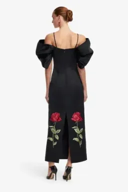 Leo Lin - Arabella Embroided Maxi - Size 16. for rent on The Volte - image 3