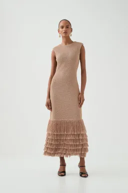 AJE Breeze Knit Midi Dress size 8 for rent on The Volte - image 2