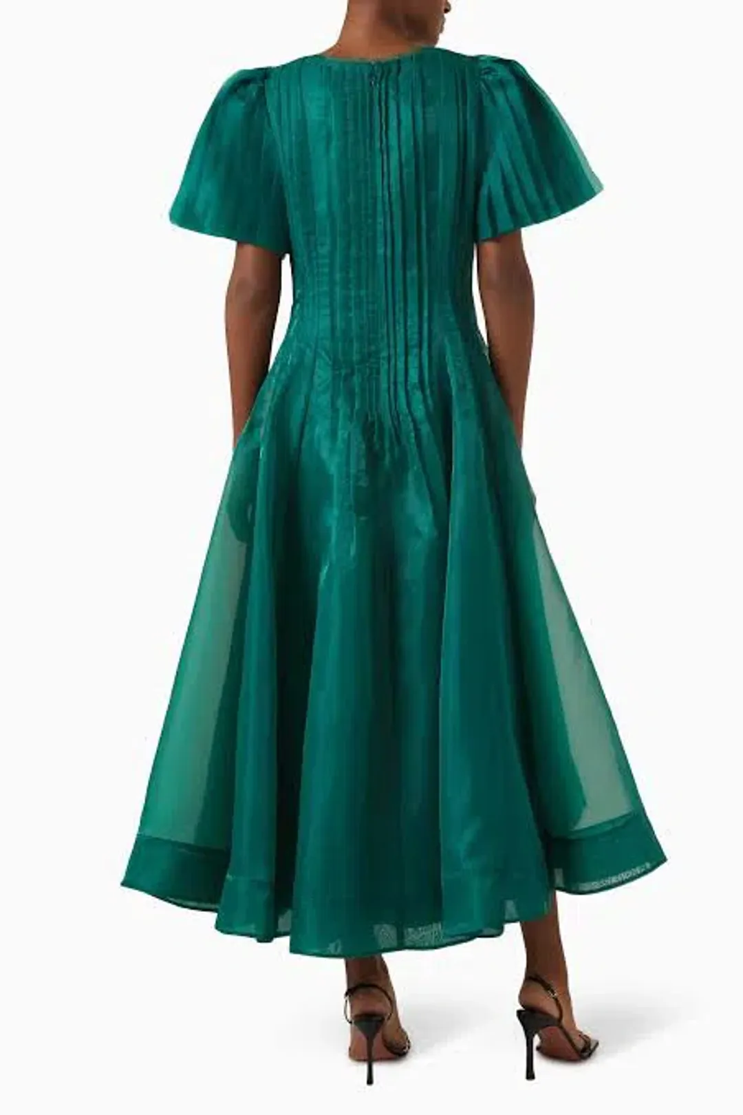 Aje Nova Pleated Midi Dress size 12 for rent on The Volte - main image