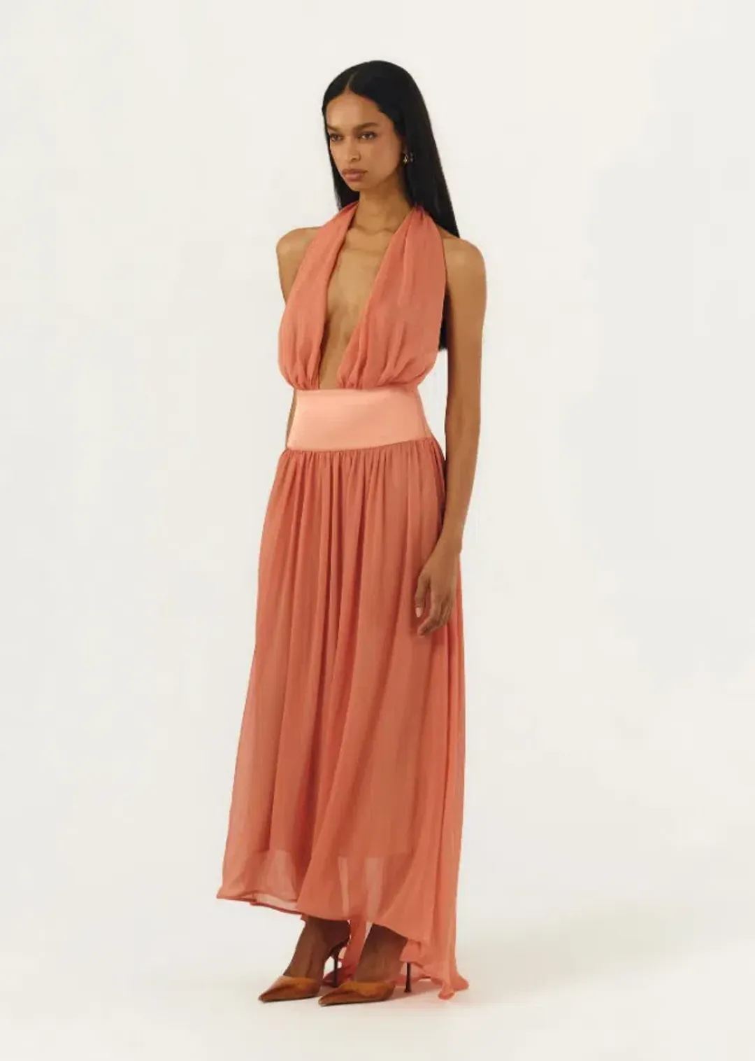 Arcina Ori Serena Dress Coral Size S / AU 8 for rent on The Volte - main image