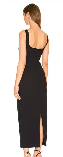 Paris Georgia Black Crepe Black Diamond Dress for rent on The Volte - image 2