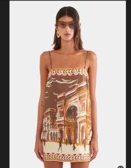 Venroy Silk Twill Mini Dress for rent on The Volte - image 1