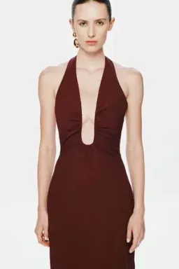Misha - Alusia Maxi Dress - Red Wine - Size 10 for rent on The Volte - image 5