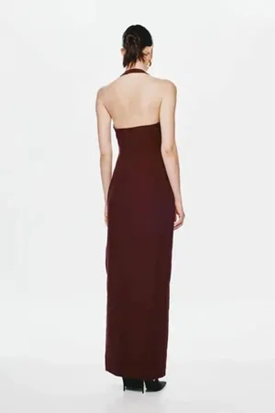 Misha - Alusia Maxi Dress - Red Wine - Size 10 for rent on The Volte - main image