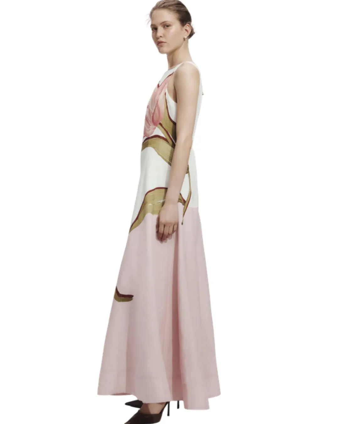 Aje Skies Maxi Dress Flourish Rose Size 10 for rent on The Volte - main image