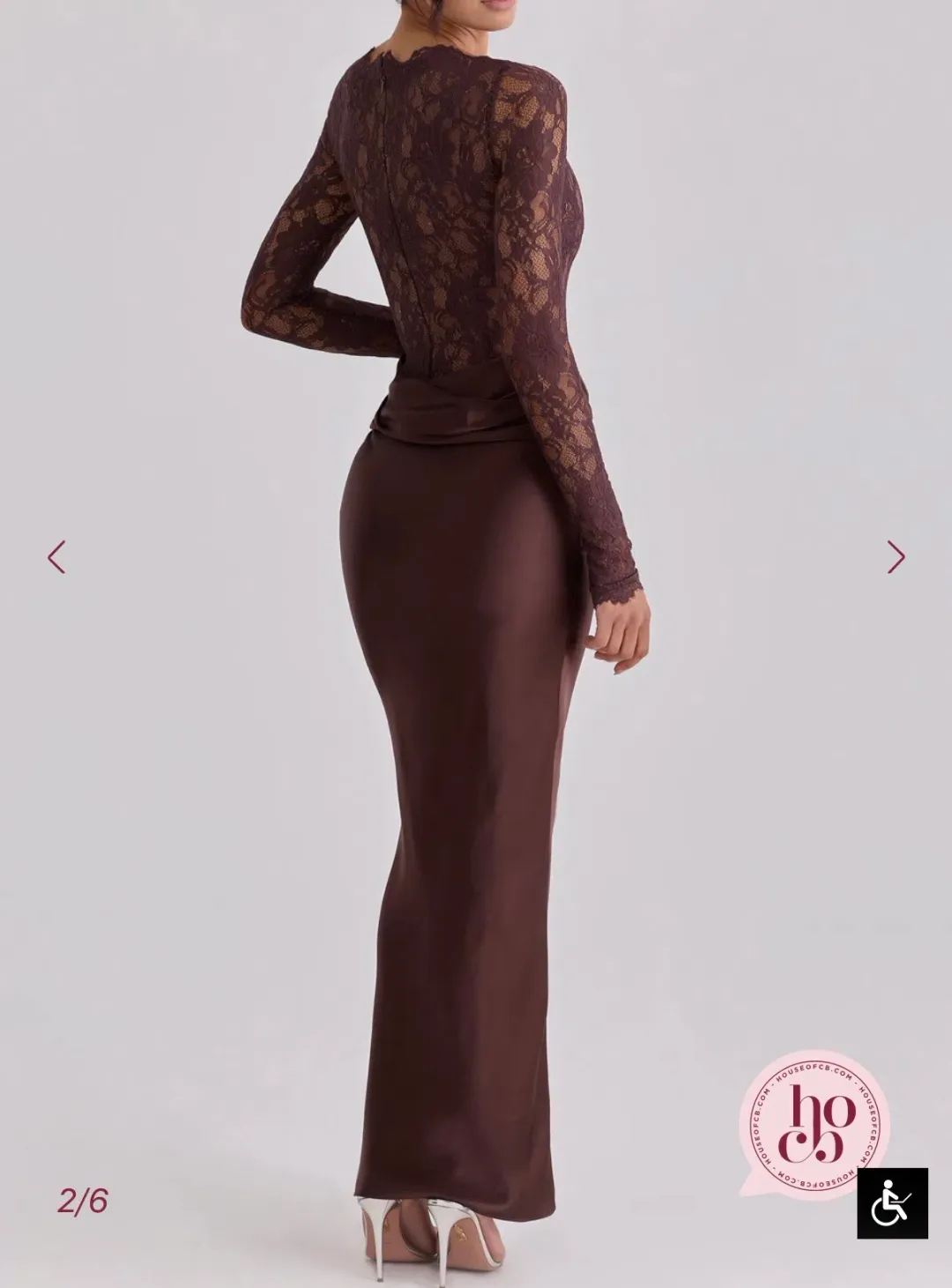House of CB - Yasmeen Dress in Brown for rent on The Volte - main image