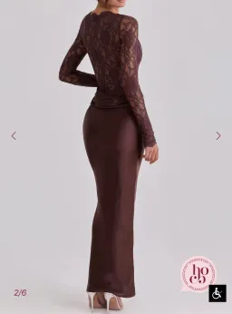 House of CB - Yasmeen Dress in Brown for rent on The Volte - image 2