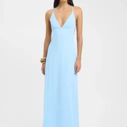 Kookai Ariel Strappy Maxi Light Blue Dress for rent on The Volte - image 1