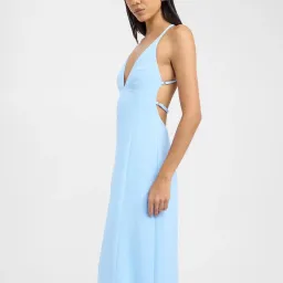 Kookai Ariel Strappy Maxi Light Blue Dress for rent on The Volte - image 3