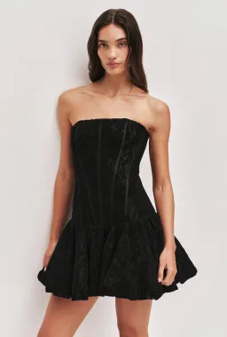 Aje Florence Black Mini Dress size 10 for rent on The Volte - image 1