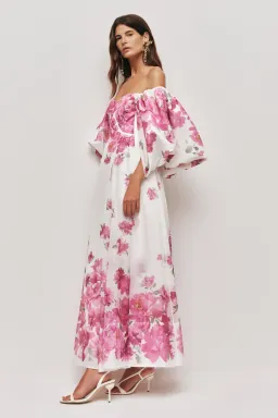Aje Jardin Gown | Rosa Bold Light | Size 6 AU for rent on The Volte - image 2