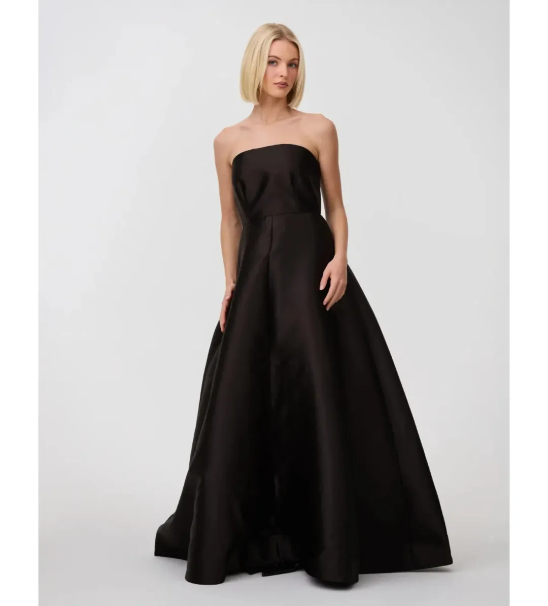 Aston Studio Audrey Gown in Nero Size AU12 for rent on The Volte - main image