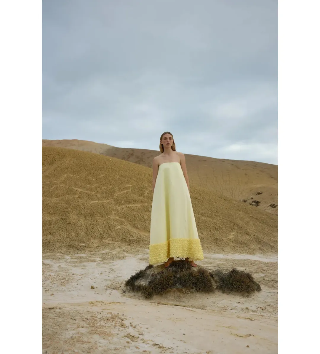 Aston Studio Angeline Gown in Buttercup Size AU12 for rent on The Volte - main image