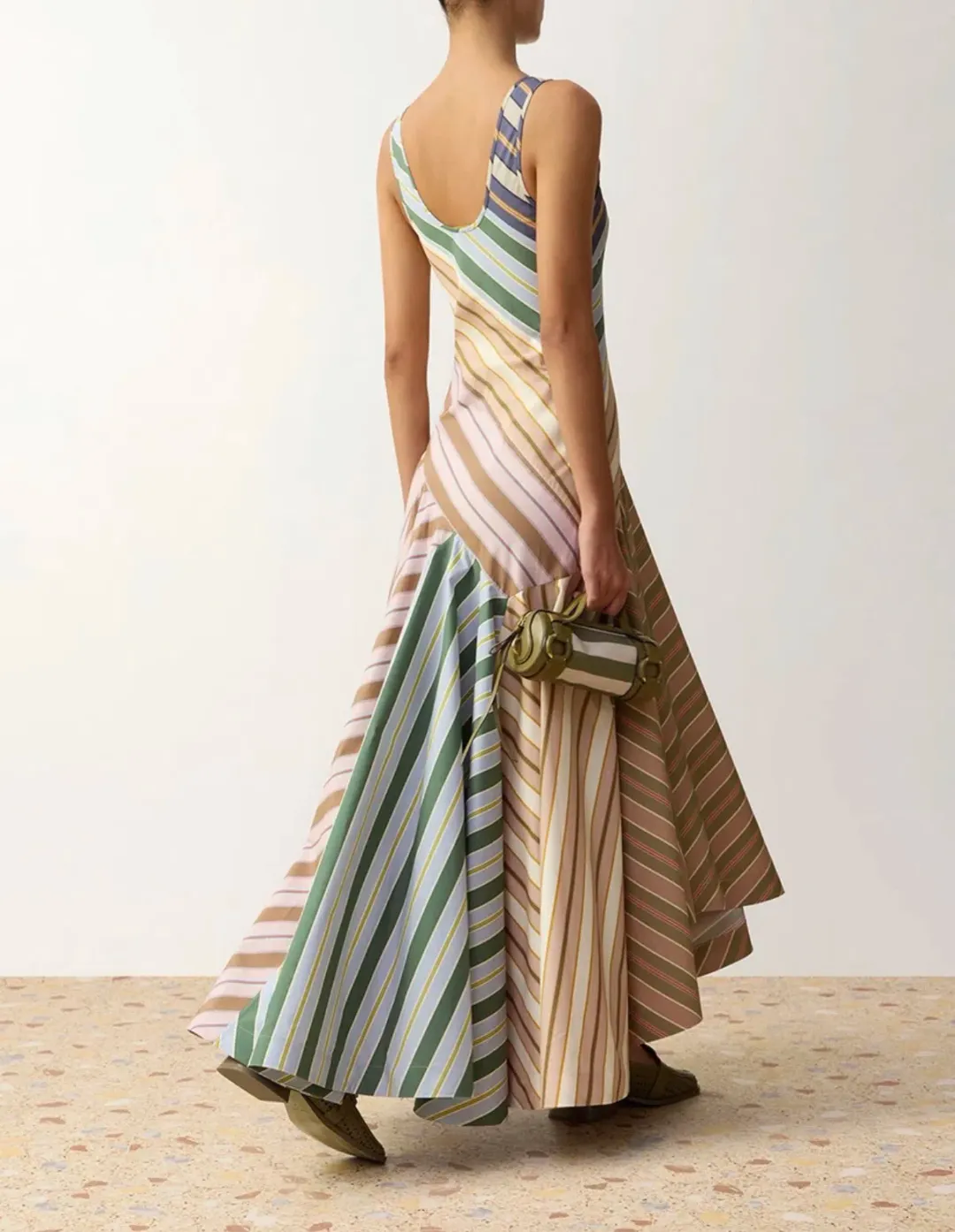 Zimmermann Clash Poplin Maxi Dress for rent on The Volte - main image