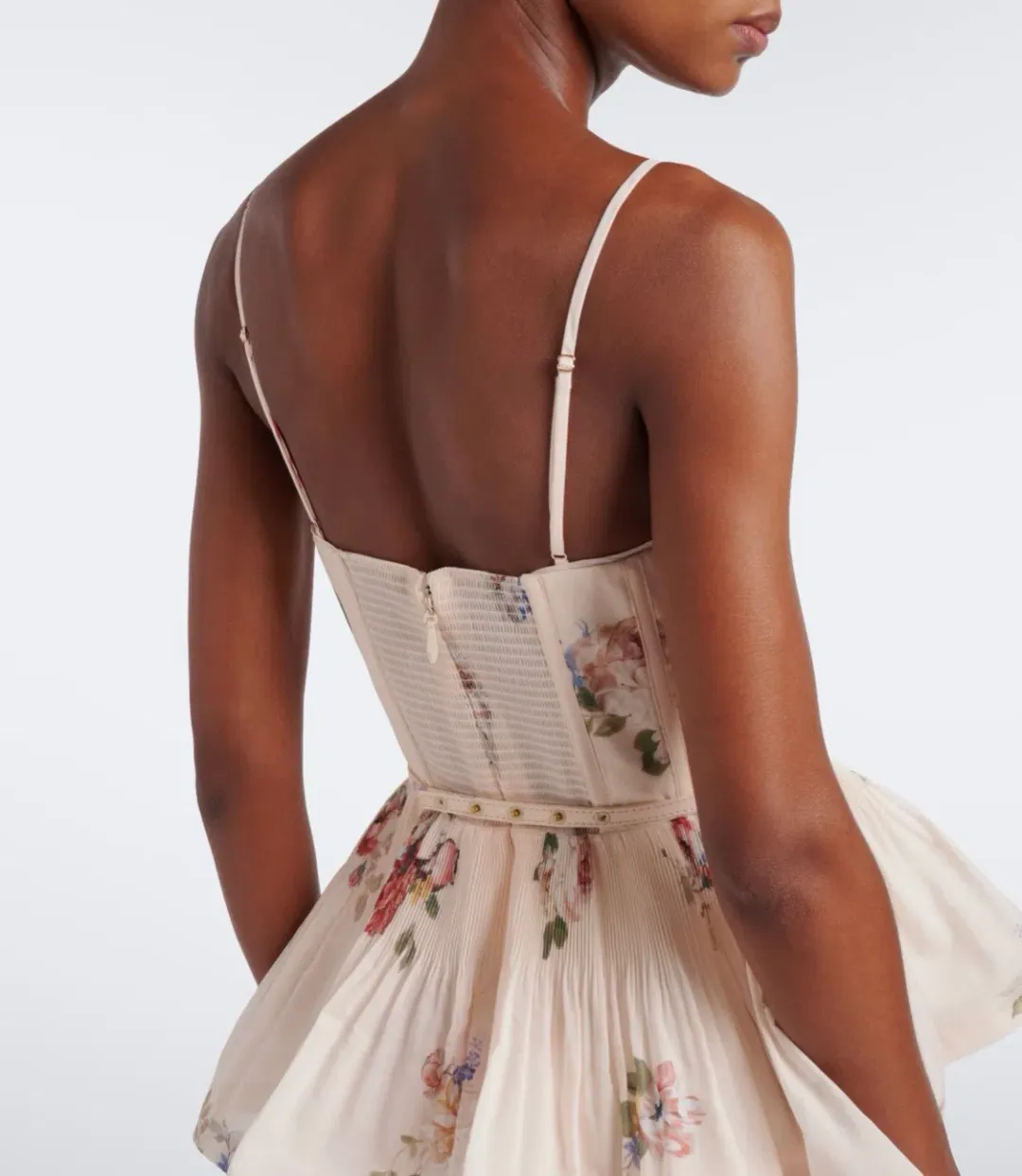 Zimmermann Floral pleated tiered bustier dress size 8 for rent on The Volte - main image