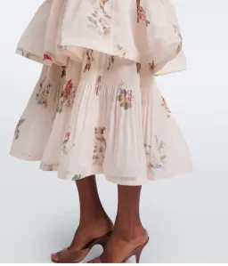 Zimmermann Floral pleated tiered bustier dress size 8 for rent on The Volte - image 5