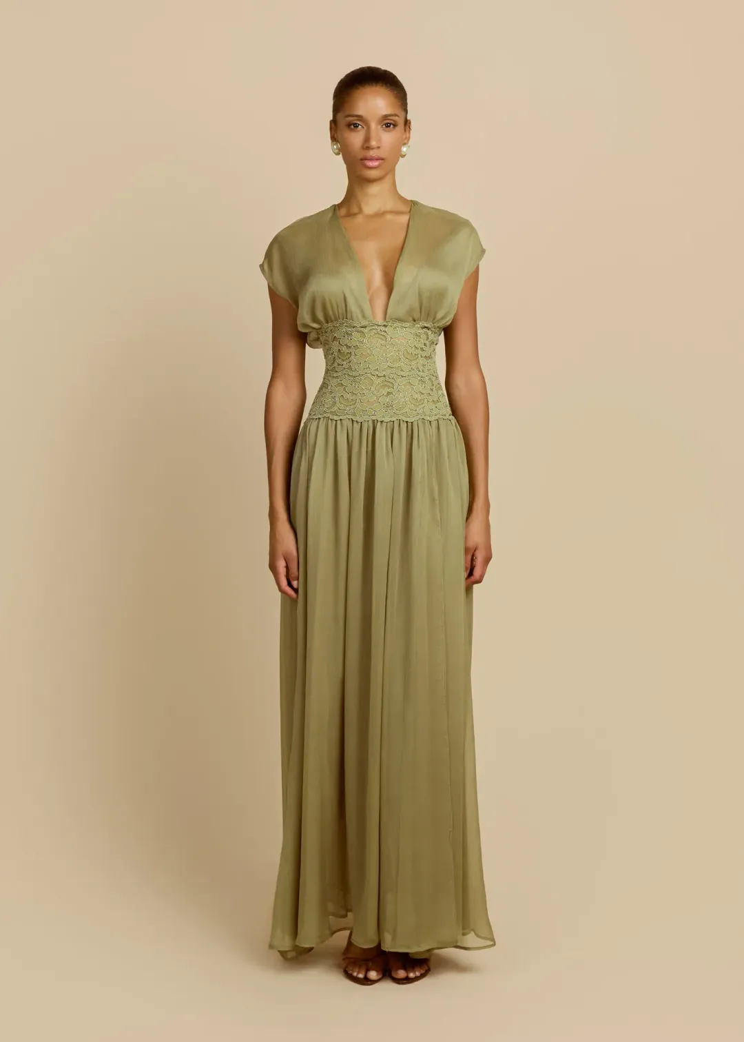 Arcina Ori Mary Jane Dress – Pistachio Green – Size AU 8 (S)  for rent on The Volte - main image