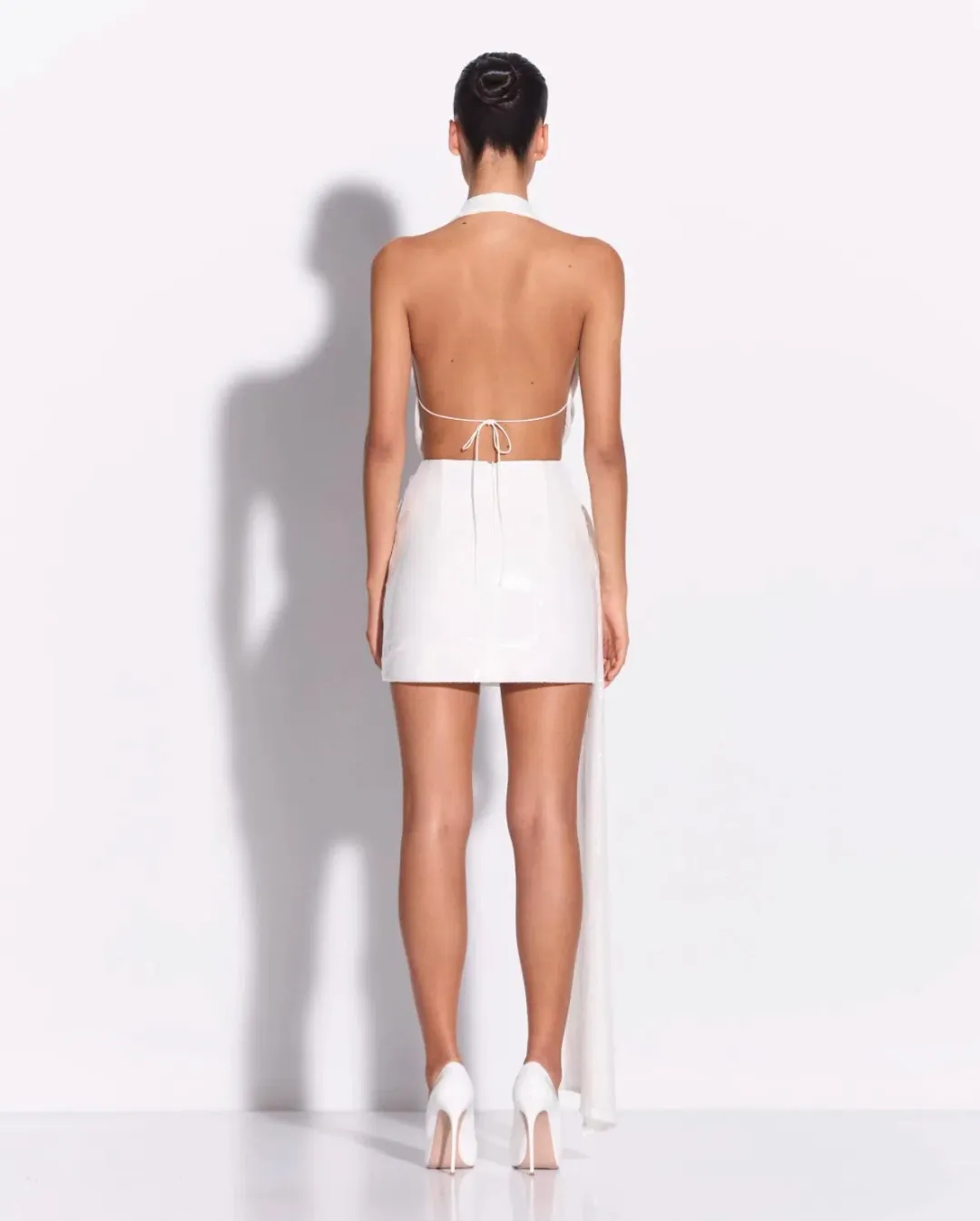 Alex Perry halter sequin mini for rent on The Volte - main image