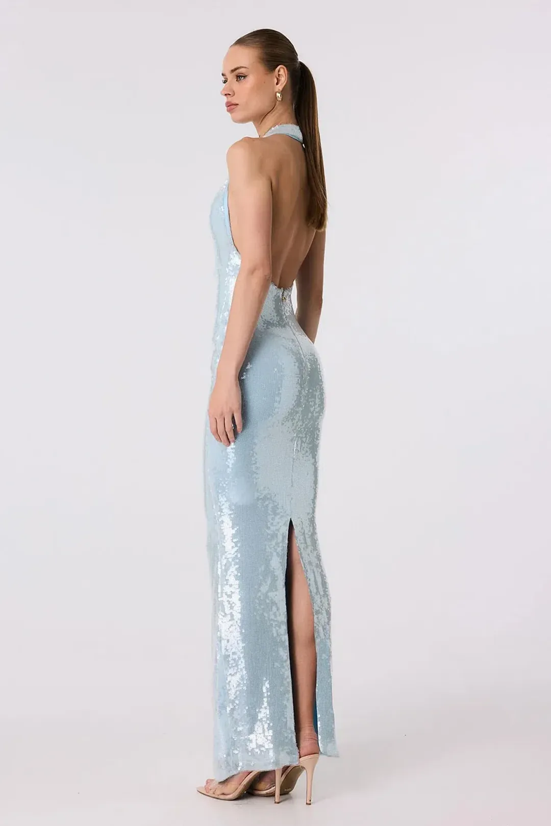 Nookie Siren Maxi Dress in  Baby Blue Size Small for rent on The Volte - main image
