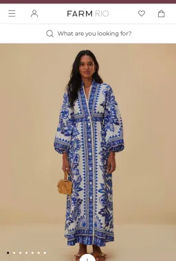 Farm Rio Tapestry linen Dress for rent on The Volte - image 1