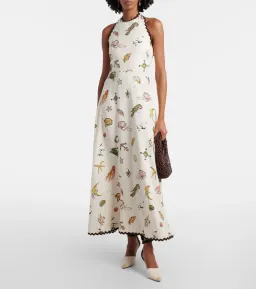 Alémais Neptune printed halter neck maxi dress 6 for rent on The Volte - image 2