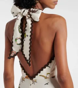 Alémais Neptune printed halter neck maxi dress 4 for rent on The Volte - image 7
