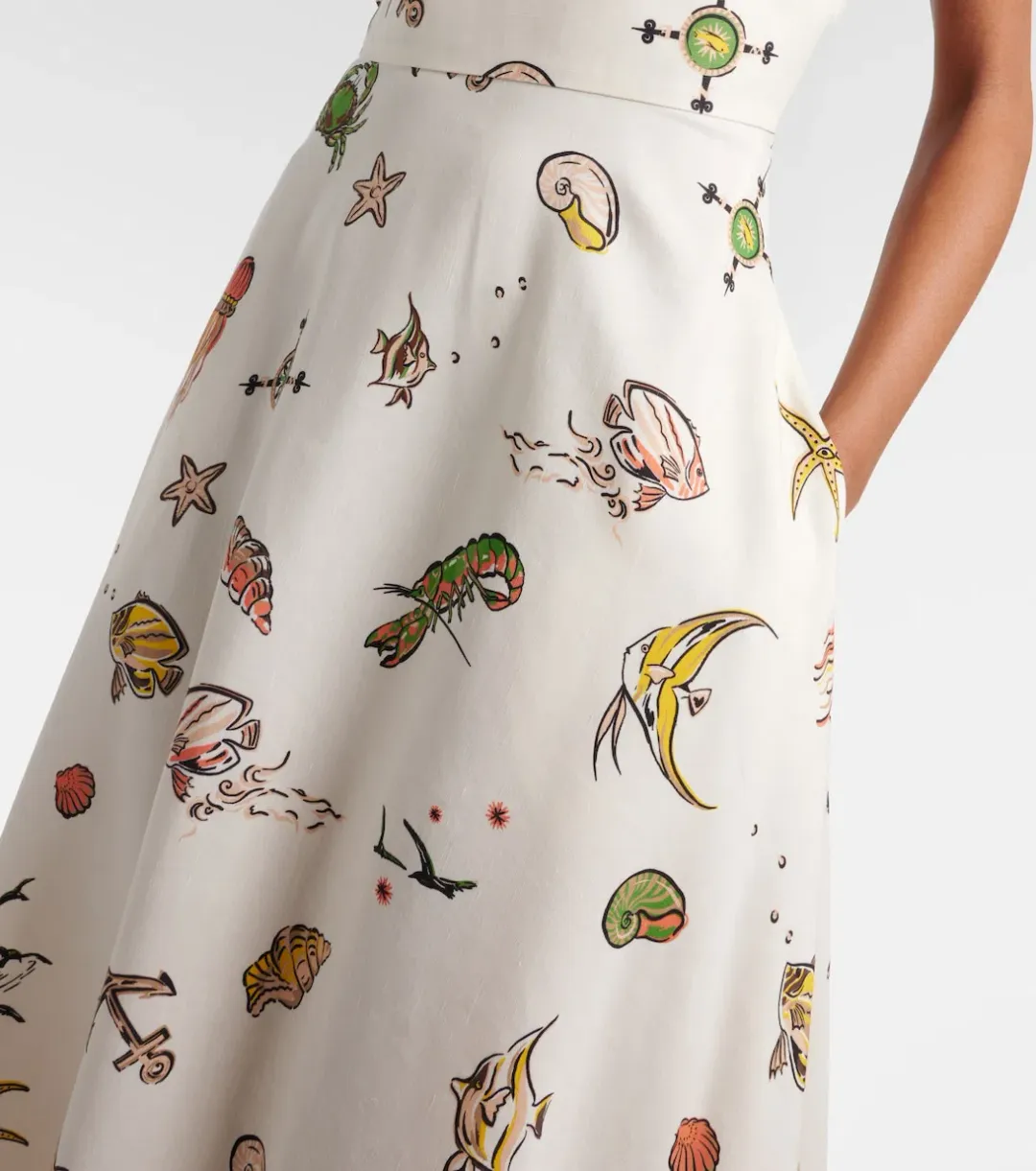 Alémais Neptune printed halter neck maxi dress 4 for rent on The Volte - main image