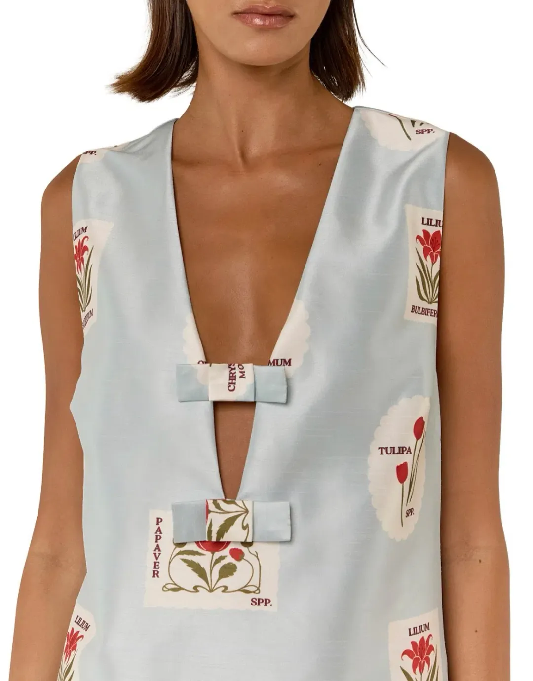 Palm Noosa juniper mini dress Franco stamp  for rent on The Volte - main image