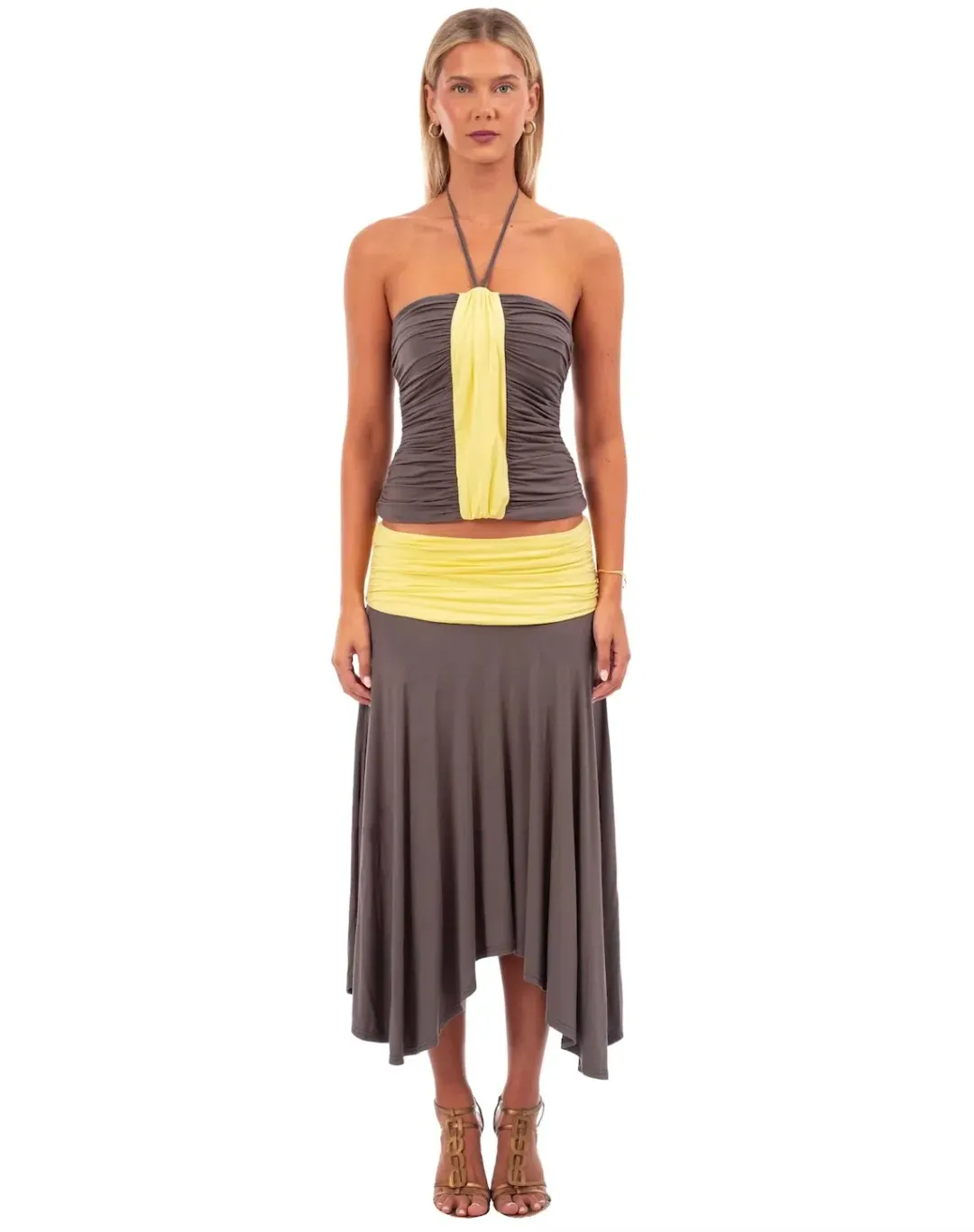 I AM DELILAH Verona Halter Top & Midi Skirt. Size S (8-10 AU) for rent on The Volte - main image
