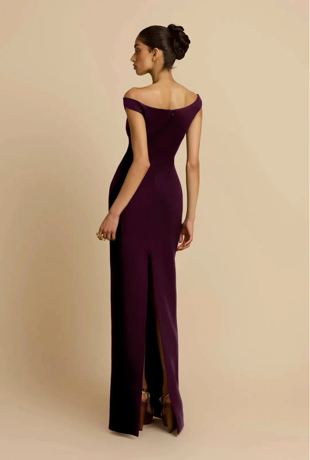 Arcina Ori Ellery Maxi Dress PLUM XS for rent on The Volte - main image