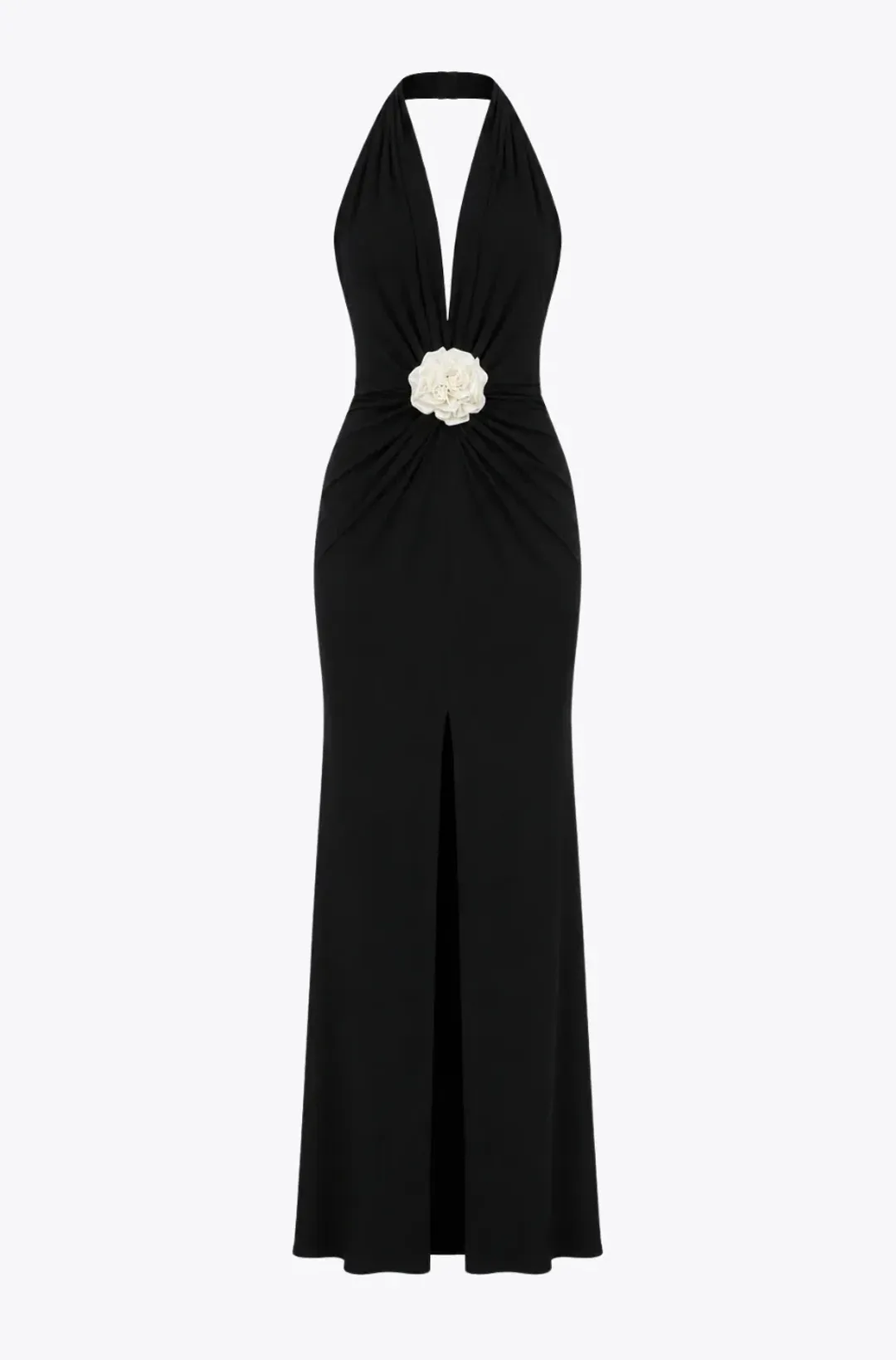 Roserry Mallorca Jersey Backless Maxi Dress in Black for rent on The Volte - main image