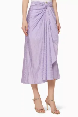 Acler Godwick Top & Skirt Set Lilac Size 12 for rent on The Volte - image 4
