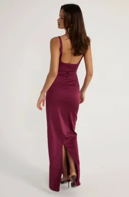 Ance Gria Atlein Gown - Plum, Size S for rent on The Volte - image 6