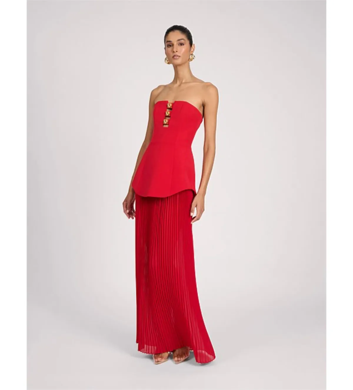 Eliya The Label Leo Maxi Dress in Red Size AU8 for rent on The Volte - main image