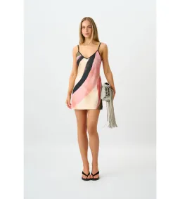With Harper Lu Bias Mini Dress in Wave Size M/AU10 for rent on The Volte - image 2