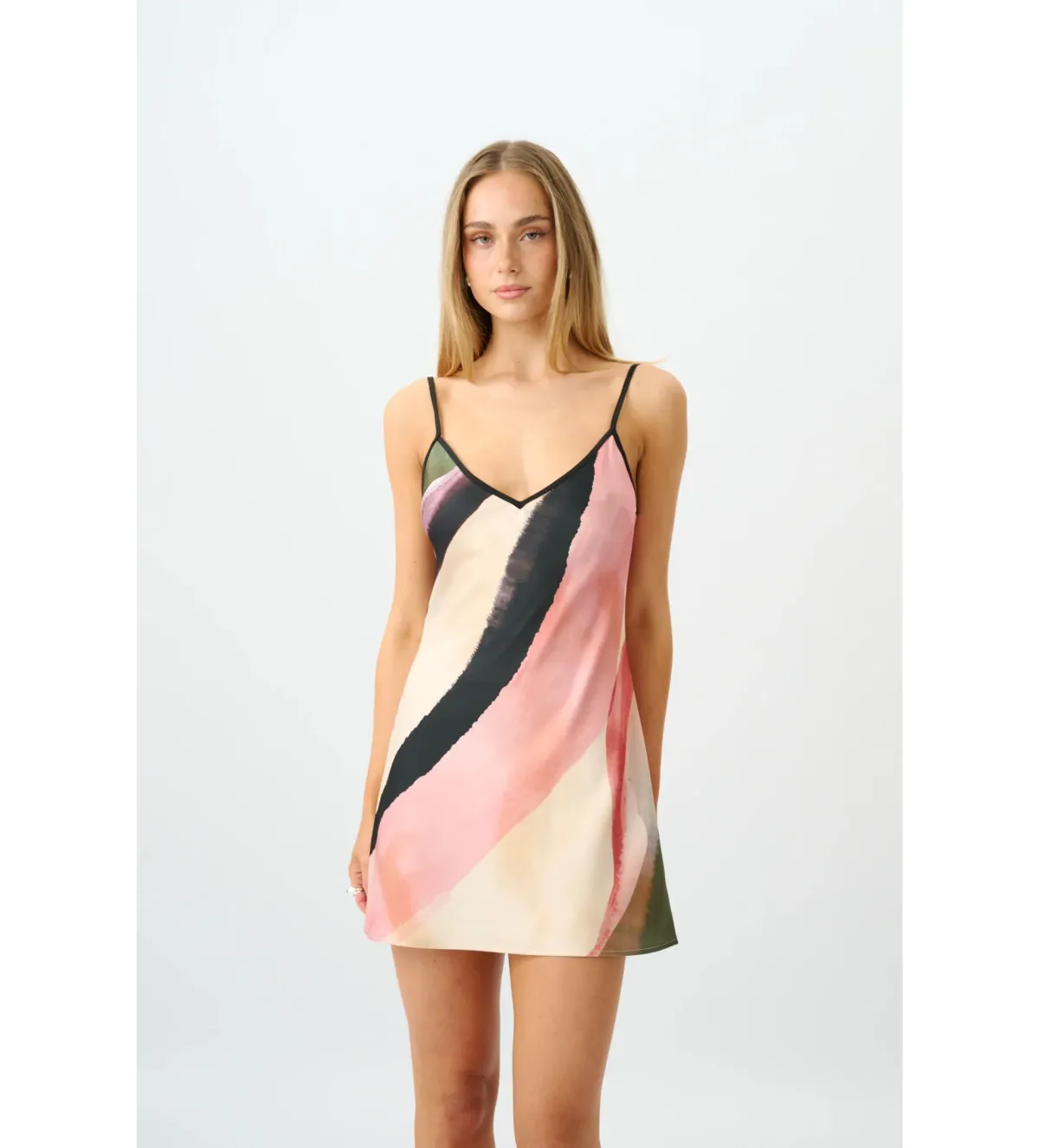 With Harper Lu Bias Mini Dress in Wave Size M/AU10 for rent on The Volte - main image