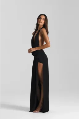 NATALIE ROLT WINONA GOWN IN BLACK SIZE M (10) for rent on The Volte - image 2