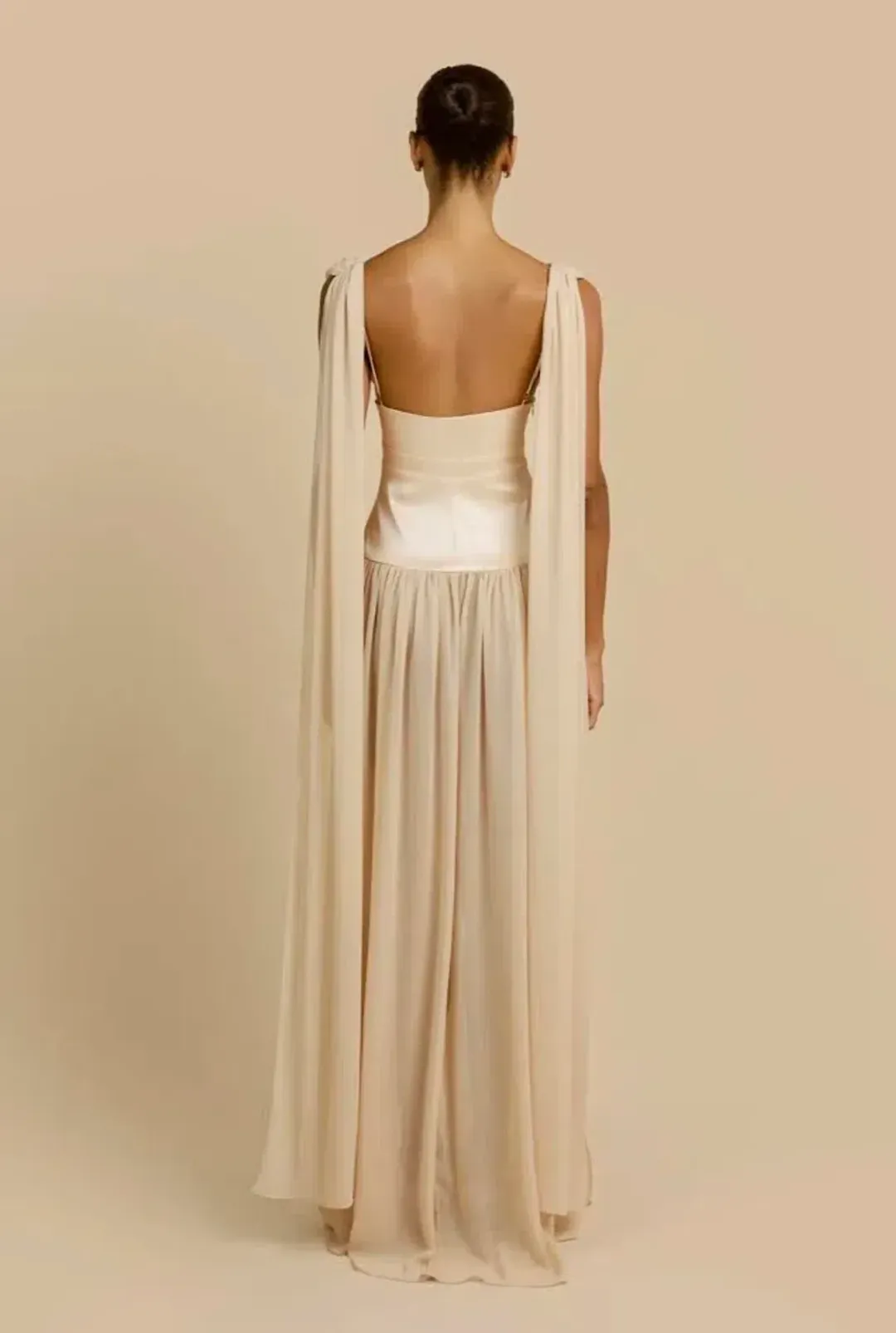 Brand new 🥂 Arcina Ori Ramona Dress in Champagne Size XS / 6 AU 🥂 for rent on The Volte - main image
