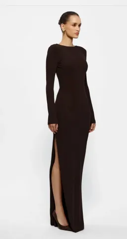 Effie Kats Indie Chocolate Maxi dress Size 10 for rent on The Volte - image 1