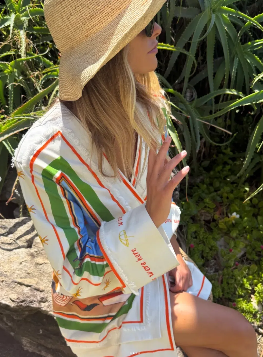 ANTIPODEAN RIPPLE EFFECT RELAXED MINI ROBE DRESS SIZE 10 for rent on The Volte - main image