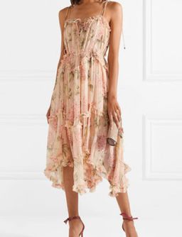 Zimmermann silk prima hydrangea floating dress - Size 1 for rent on The Volte - image 1