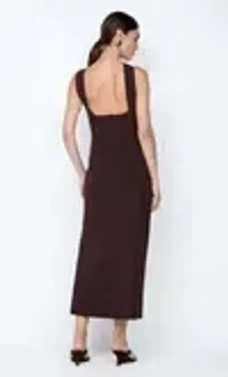 Bec & Bridge - Sylvie Asymmetrical Midi Dress Espresso - Size 8 for rent on The Volte - image 3