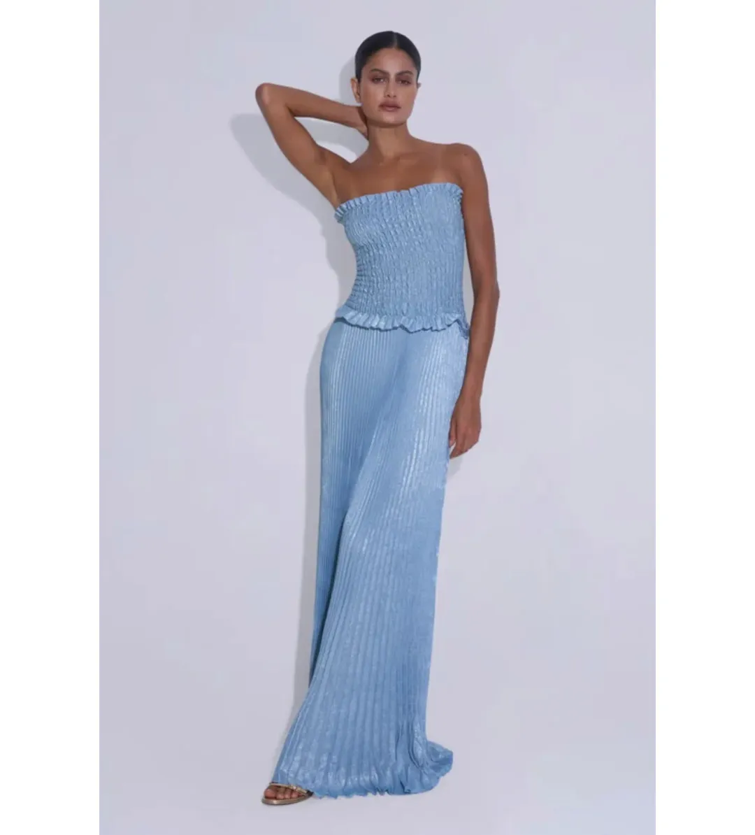 L'Idee Maya Gown in Artic Shimmer Size AU6 for rent on The Volte - main image