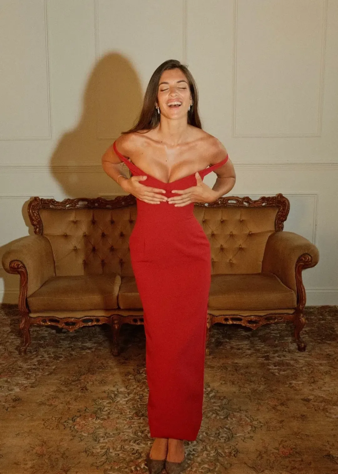 ARCINA ORI ELLERY DRESS RED SIZE 6 (XS) for rent on The Volte - main image