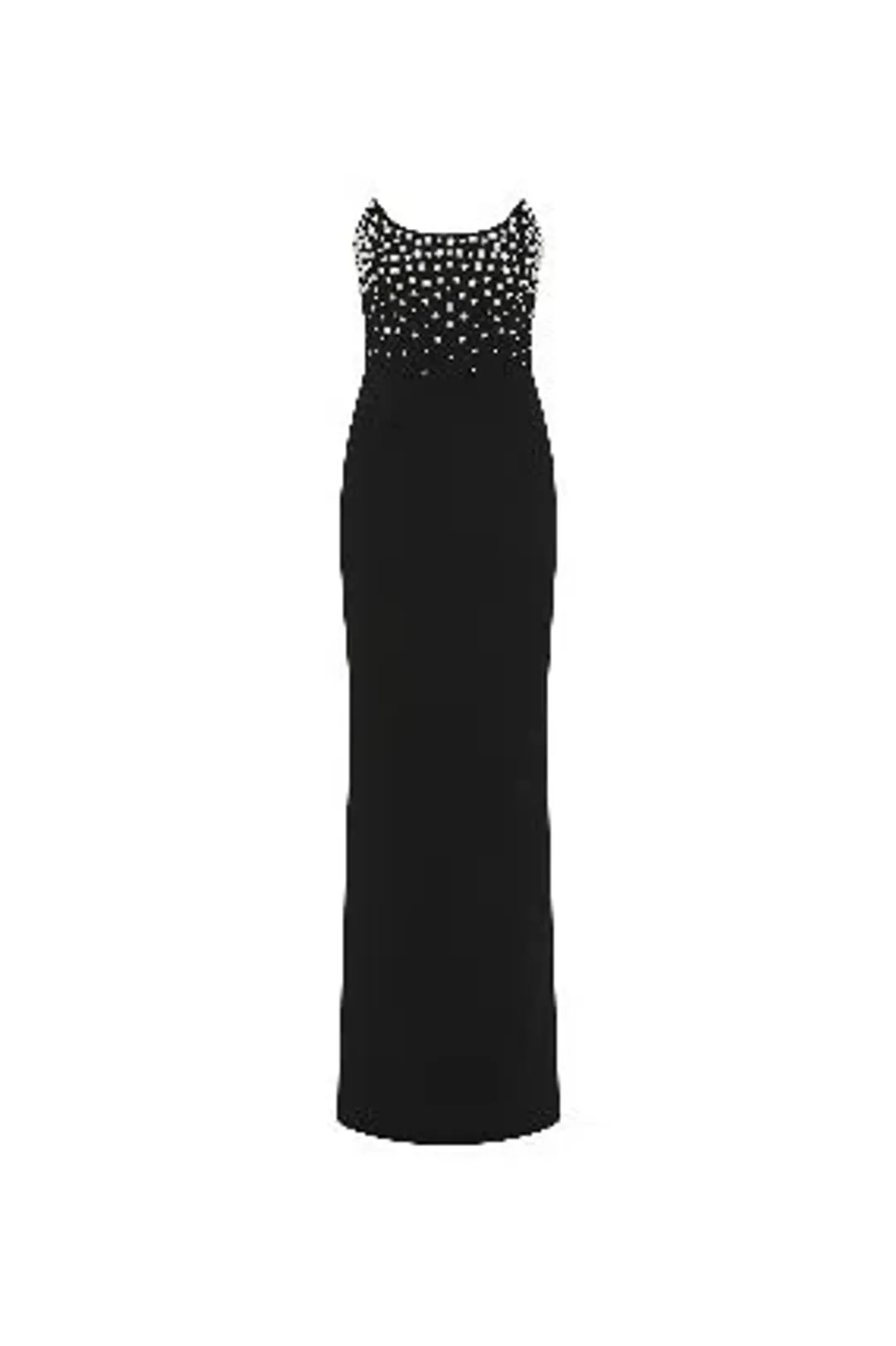 🖤 Rebecca Vallance Lynette Gown – Size AU 8 - Black Pearl Embellished Formal Maxi Dress – 🖤 for rent on The Volte - main image