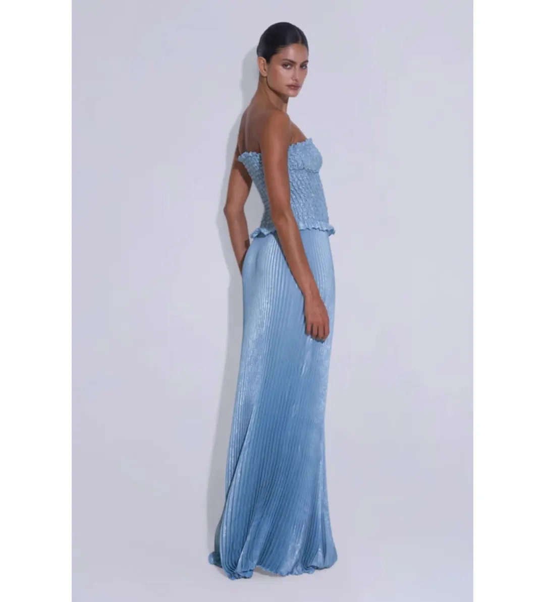 L'Idee Maya Gown in Artic Shimmer Size AU8 for rent on The Volte - main image
