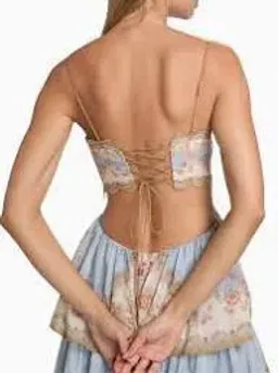 🩵 Zimmermann Daylight Tiered Maxi Dress – Size 2 / 12 AU - Wallpaper Floral Denim 🩵 for rent on The Volte - image 5