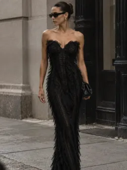 Jefre Sei Jasmine Gown Black Size 10 for rent on The Volte - image 4